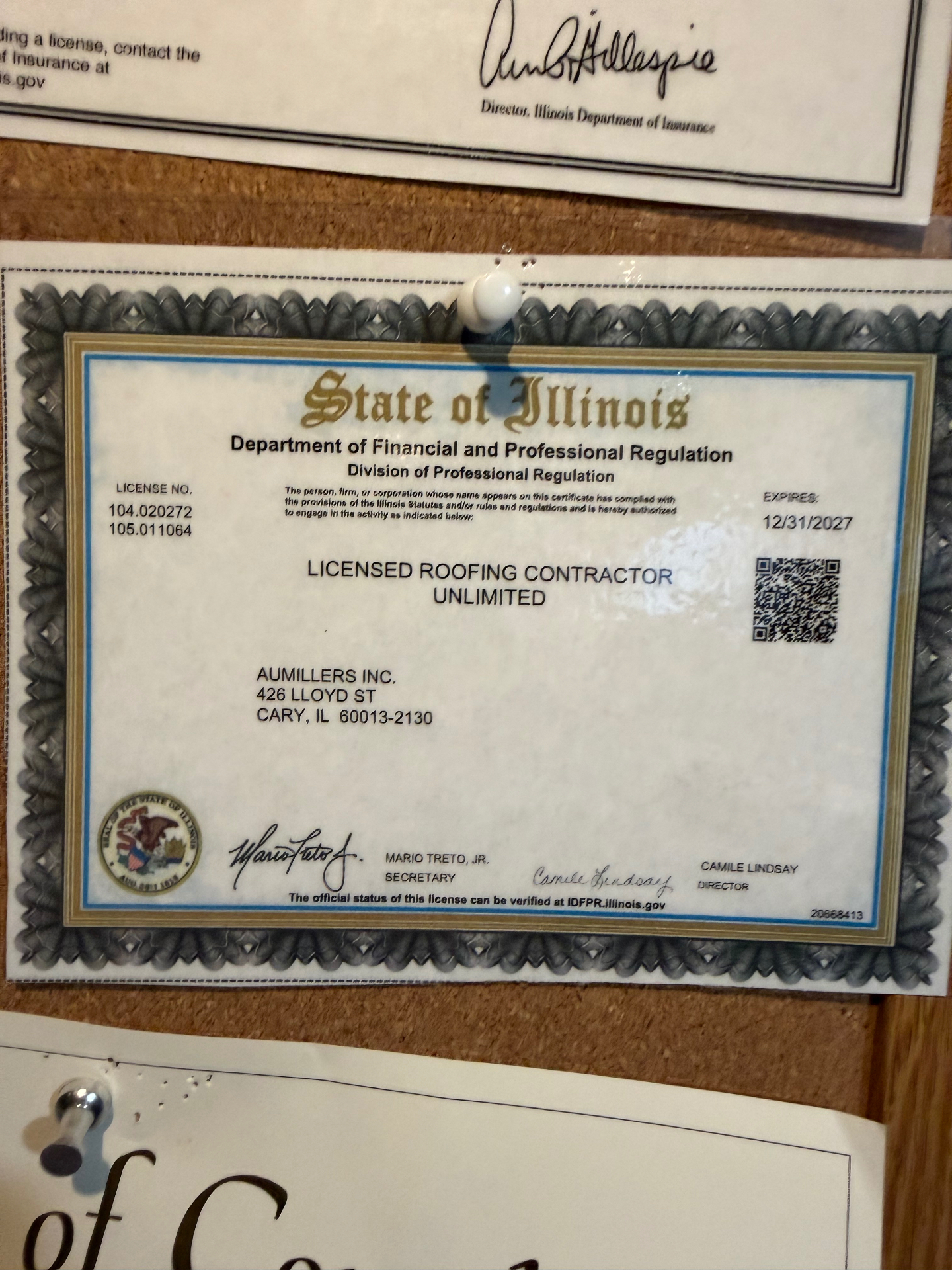 Licensed Roofing Contractor