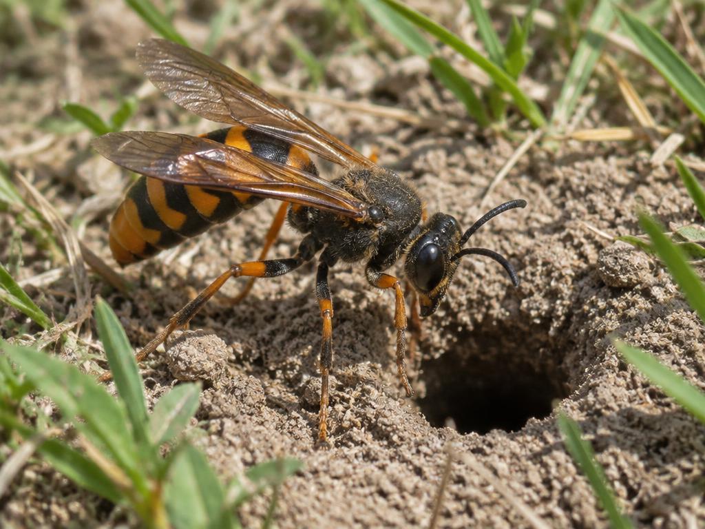 Cicada killer wasp